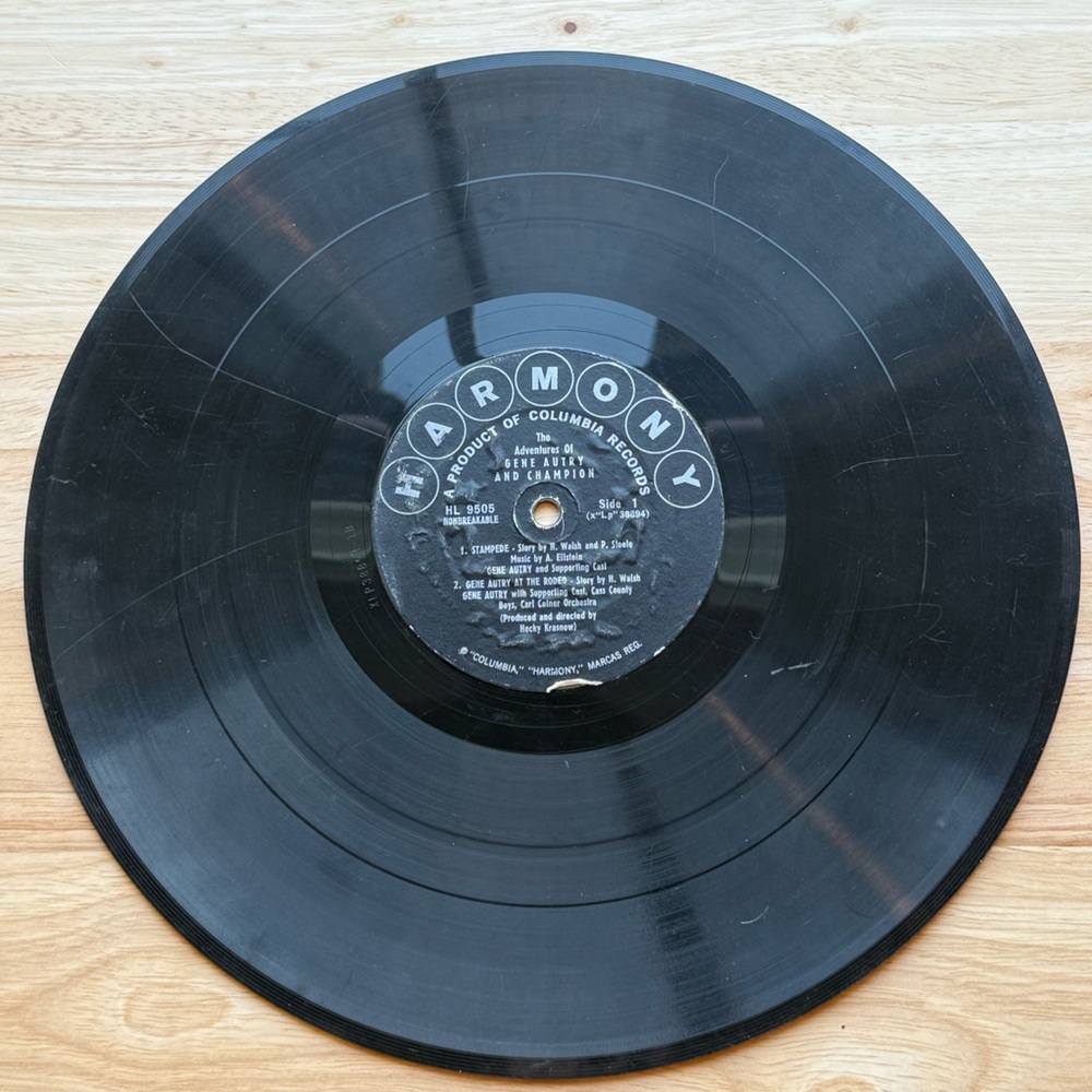The Adventures of Gene Autry and Champion Vinyl Record